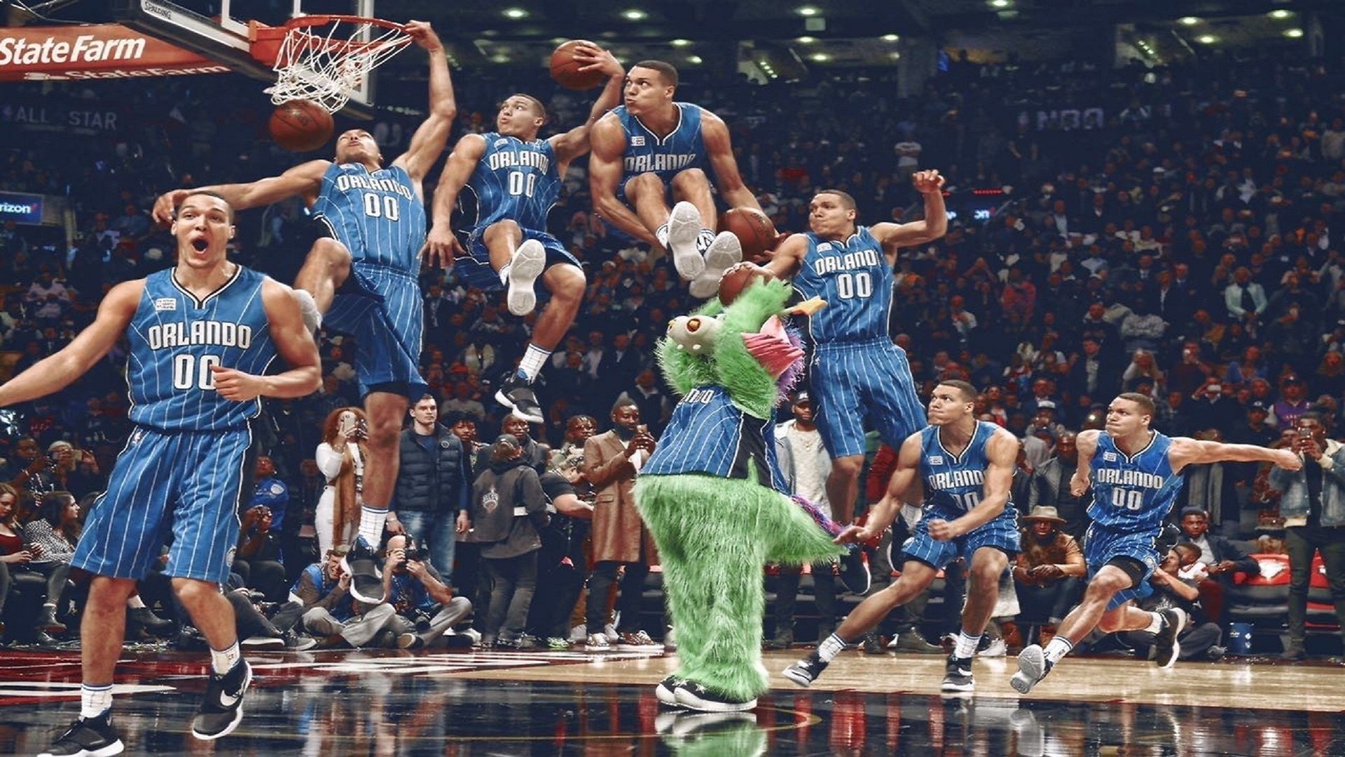 网球比赛底线对攻持续上演